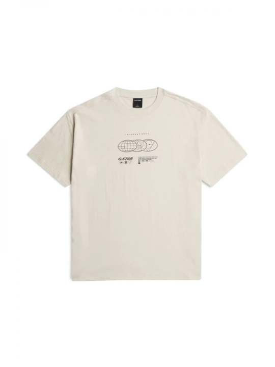 Foto van product G-STAR Shirt 'Globes Relaxed T-Shirt' wit