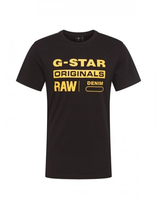 Foto van product G-STAR Shirt 'Graphic 8' geel / zwart