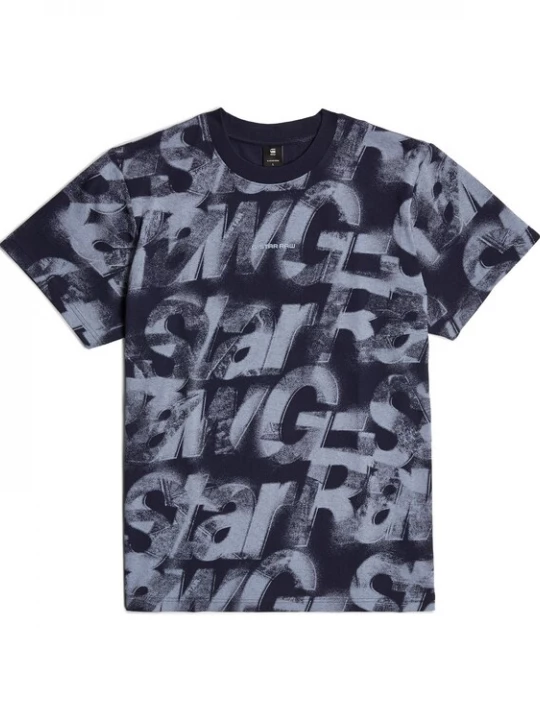 Foto van product G-STAR Shirt 'Letters' marine / duifblauw