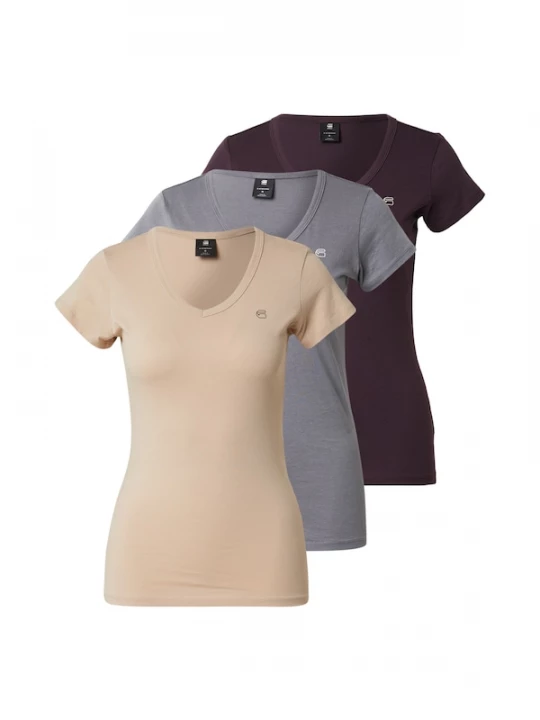 Foto van product G-STAR Shirt nude / basaltgrijs / cyclaam