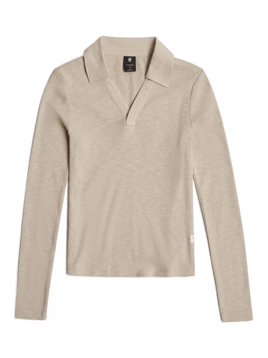 Foto van product G-STAR Shirt 'Polo Top Slim' donkerbeige