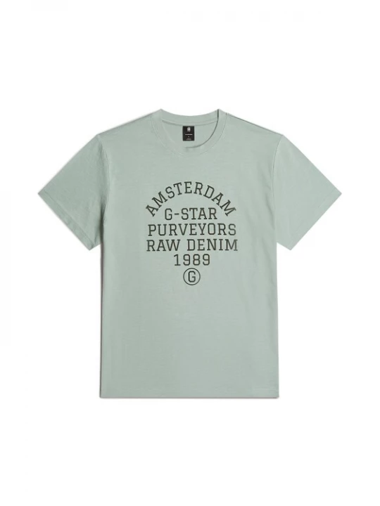 Foto van product G-STAR Shirt 'Purveyors' pastelgroen / zwart