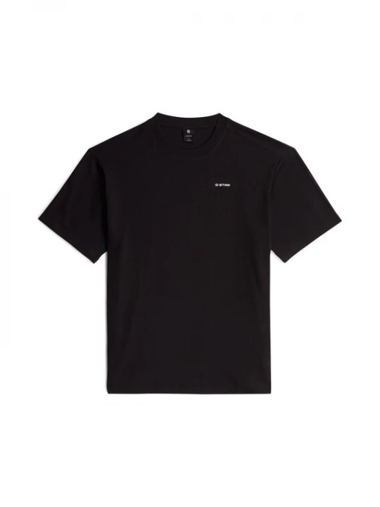 Foto van product G-STAR Shirt 'Rib Insert Relaxed' zwart / wit