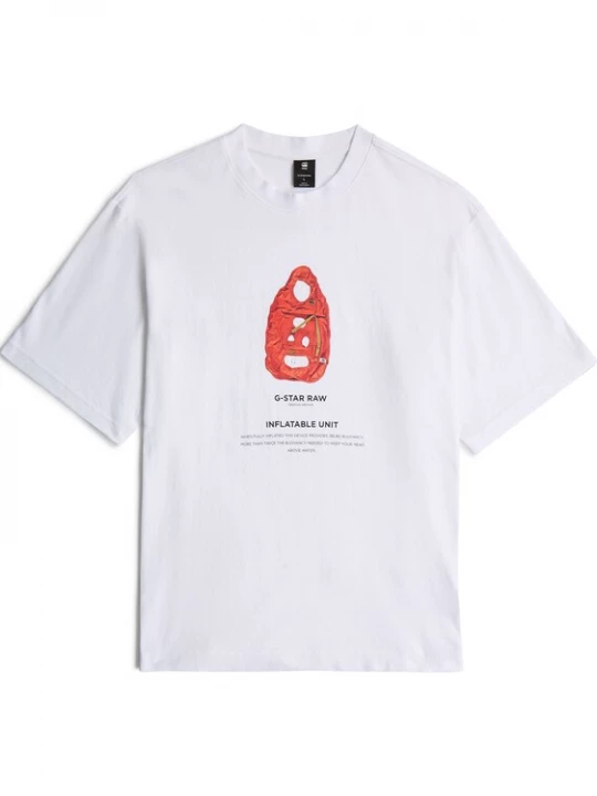 Foto van product G-STAR Shirt rood / zwart / wit