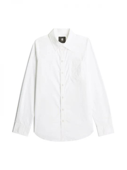 Foto van product G-STAR Shirt 'Slim Poplin' wit
