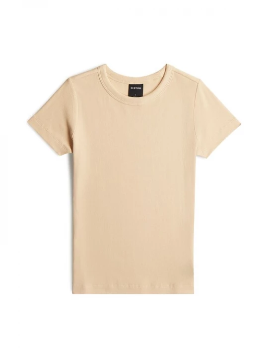 Foto van product G-STAR Shirt 'Slim Rib T-Shirt' beige