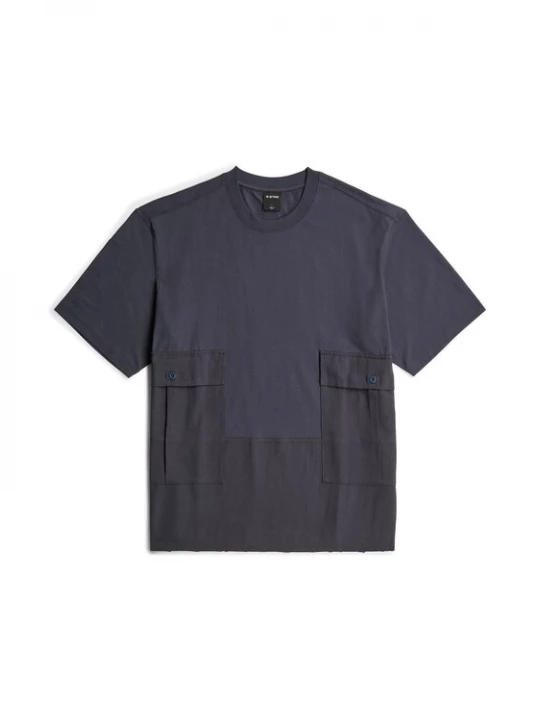 Foto van product G-STAR Shirt 'Utility Fabric Mix T-Shirt' petrol