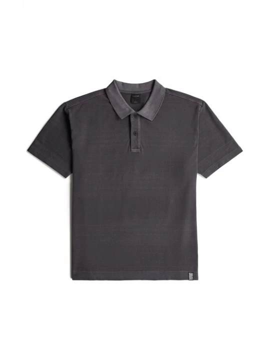 Foto van product G-STAR Shirt 'Washed Jacquard Relaxed Polo' petrol