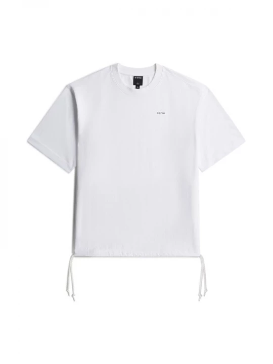Foto van product G-STAR Shirt 'Woven Mix Loose T-Shirt' zwart / wit