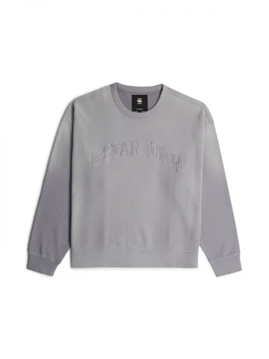 Foto van product G-STAR Sweatshirt 'Sunfaded Applique Loose Sweater' grijs