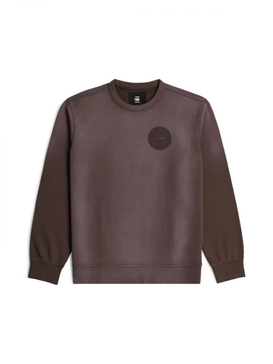 Foto van product G-STAR Sweatshirt 'Sunfaded Sweater' donkerbruin