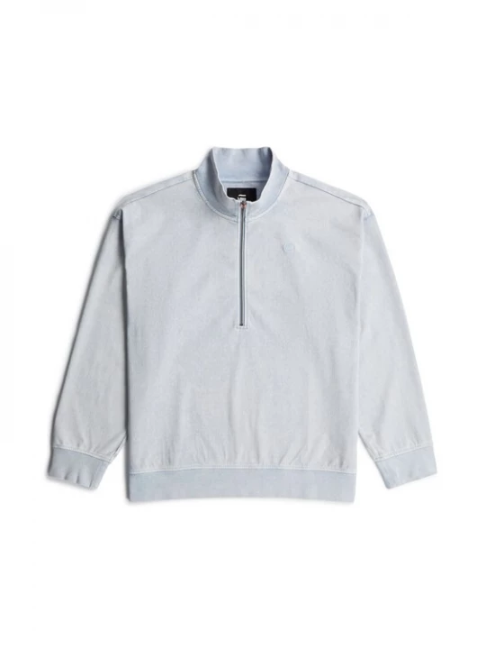 Foto van product G-STAR Sweatshirt 'Washed HB Relaxed Half Zip' blauw