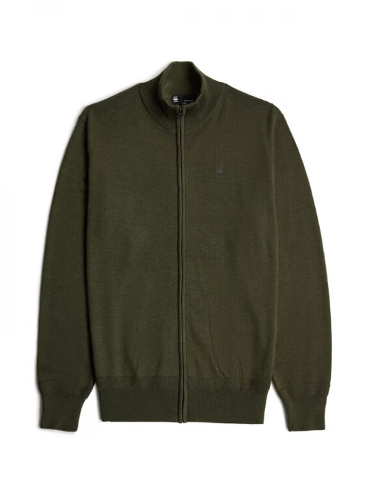 Foto van product G-STAR Tussenjas 'Premium Core Full Zip Knit' olijfgroen