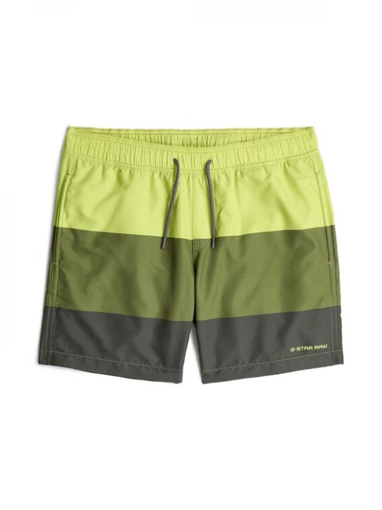 Foto van product G-STAR Zwemshorts 'Dirik Color Block Swimshort' antraciet / olijfgroen / appel