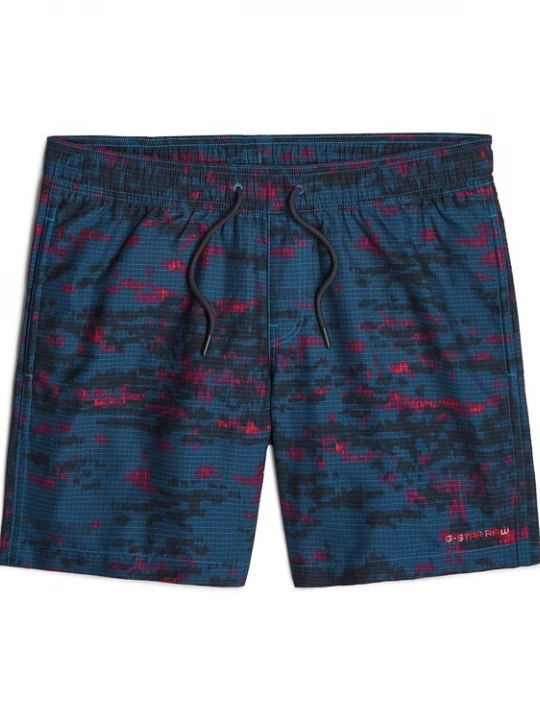Foto van product G-STAR Zwemshorts 'Dirik' donkerblauw / bordeaux / zwart