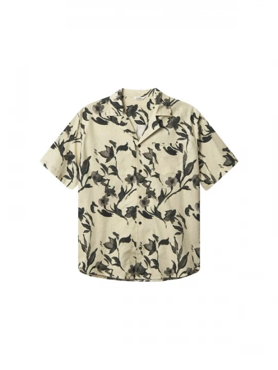Foto van product GABBA Overhemd 'Sven' beige / donkergrijs