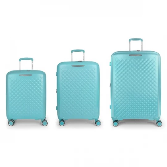 Foto van product Gabol Kofferset 'Queens' turquoise / grijs