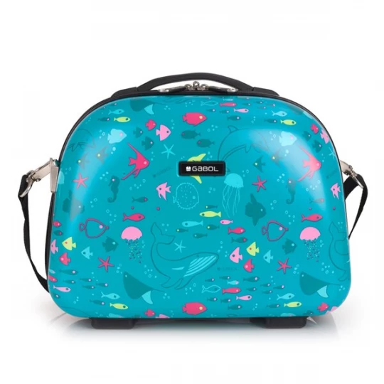 Foto van product Gabol Make up tas lichtblauw / neonroze