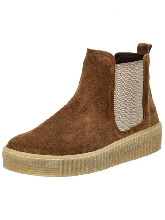 Foto van product GABOR Enkellaarsjes beige / cognac