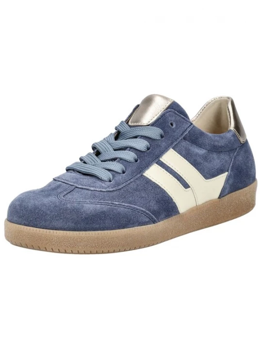 Foto van product GABOR Veterschoen duifblauw / zilvergrijs / wit