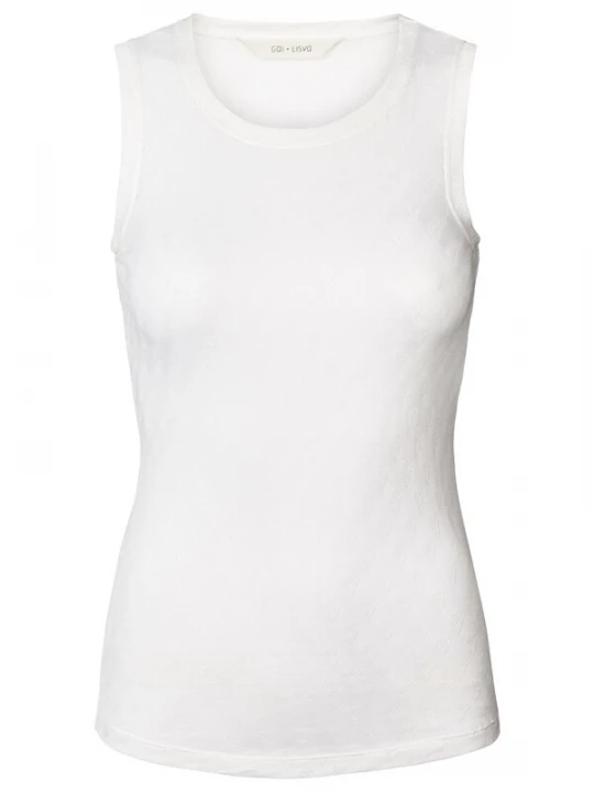 Foto van product Gai+Lisva Gebreide top 'Alberte' wit