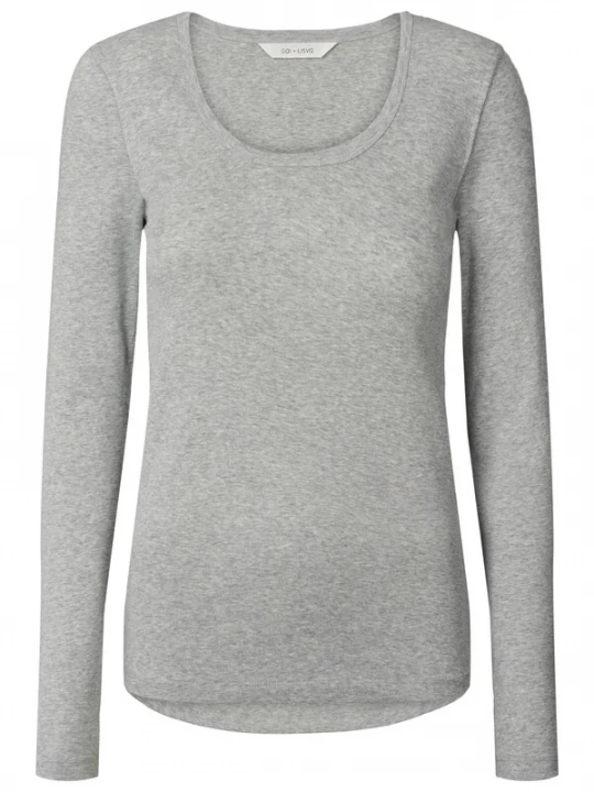 Foto van product Gai+Lisva Shirt 'Ivy' grijs gemêleerd