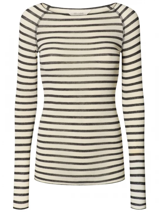 Foto van product Gai+Lisva Shirt 'Thyra' ecru / zwart