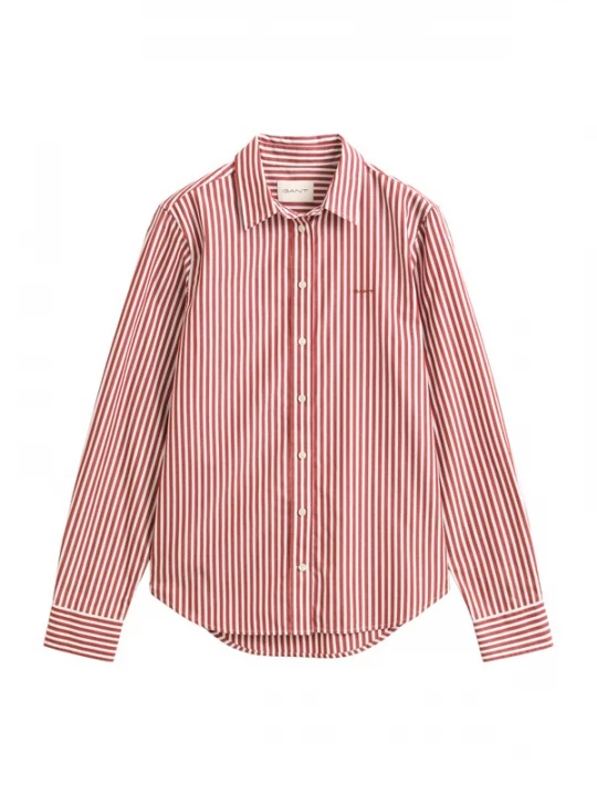 Foto van product GANT Blouse kersrood / wit