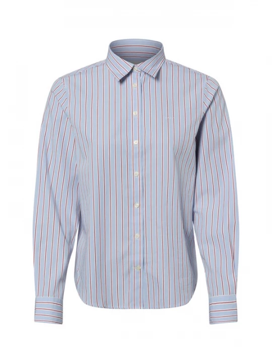 Foto van product GANT Blouse lichtblauw / wijnrood / wit