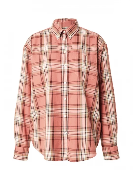 Foto van product GANT Blouse olijfgroen / rosa / zwart