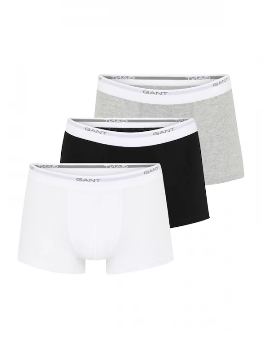 Foto van product GANT Boxershorts lichtgrijs / grijs gemêleerd / zwart / wit