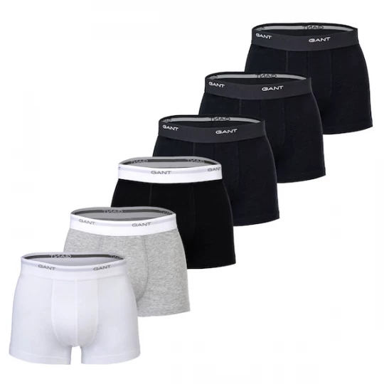 Foto van product GANT Boxershorts marine / grijs gemêleerd / zwart / wit