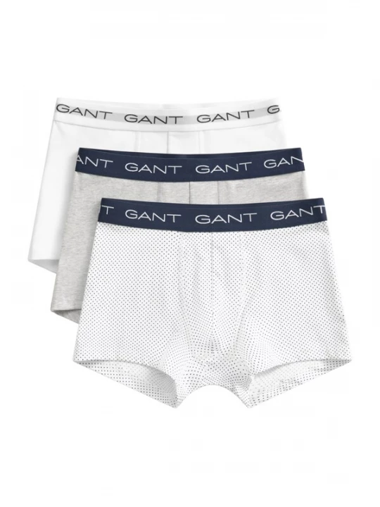 Foto van product GANT Boxershorts navy / grijs gemêleerd / wit