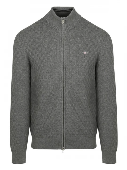 Foto van product GANT Gebreid vest grijs