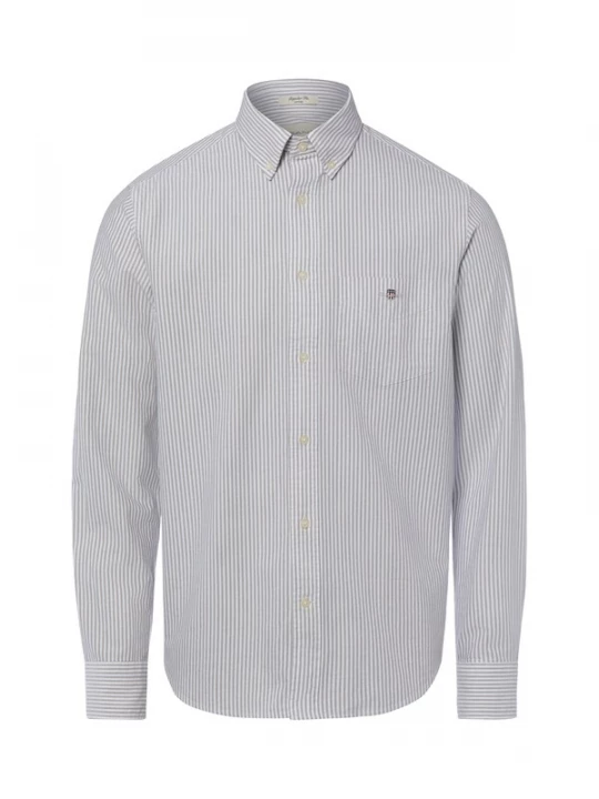 Foto van product GANT Overhemd grijs / wit