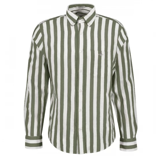 Foto van product GANT Overhemd groen / wit