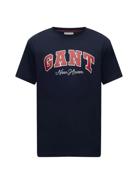 Foto van product GANT Shirt donkerblauw / knalrood