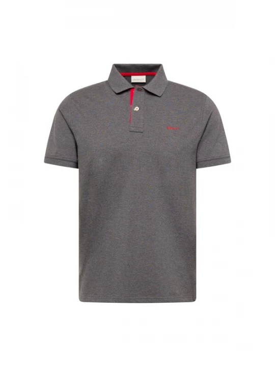 Foto van product GANT Shirt donkergrijs / rood
