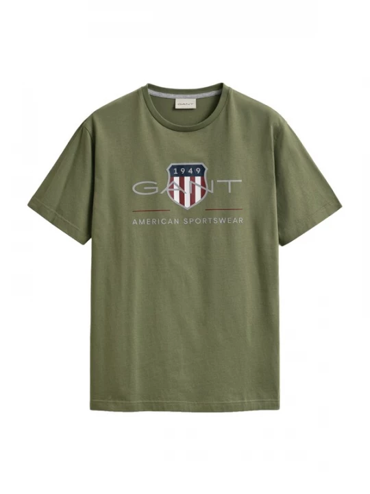 Foto van product GANT Shirt groen / wit