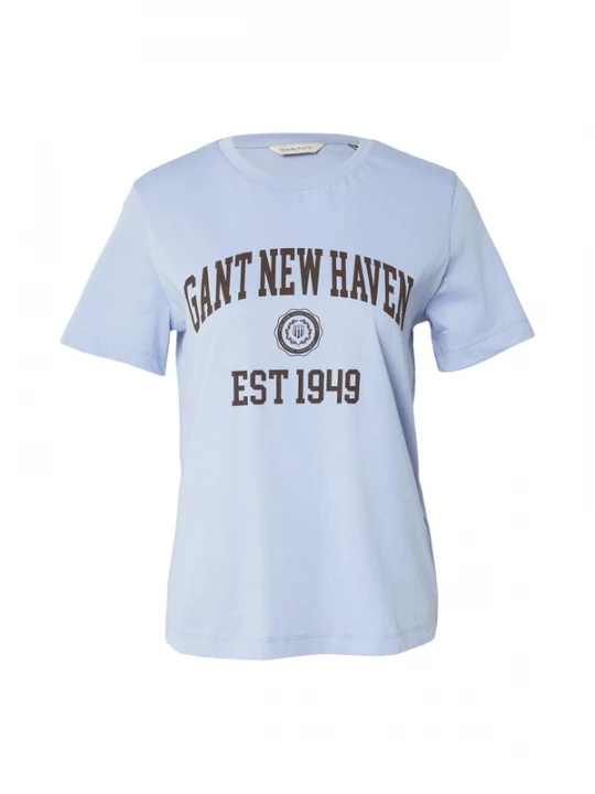 Foto van product GANT Shirt lichtblauw / donkerbruin