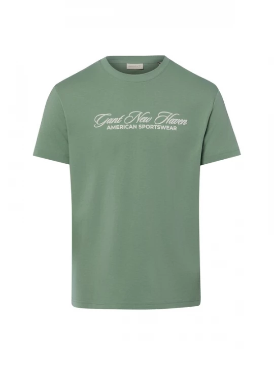 Foto van product GANT Shirt lichtgroen / wit