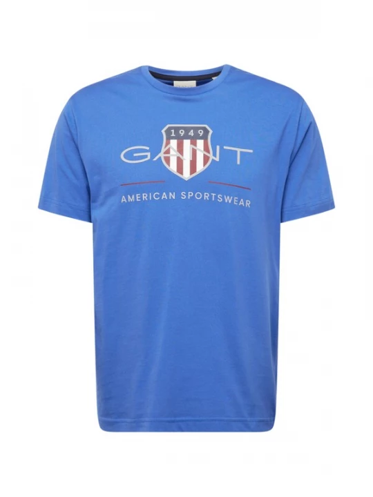 Foto van product GANT Shirt marine / royal blue / koningsblauw / lichtgrijs / robijnrood