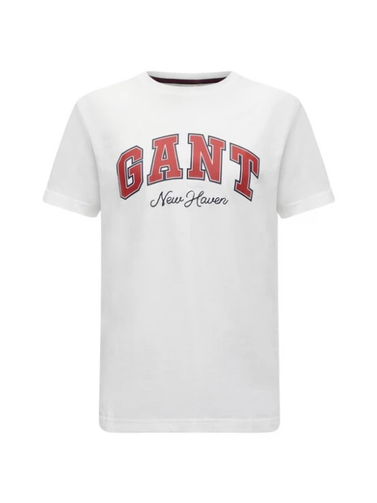 Foto van product GANT Shirt navy / kersrood / wit