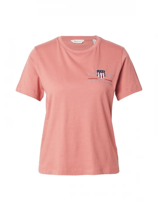 Foto van product GANT Shirt navy / koraal / rood / wit