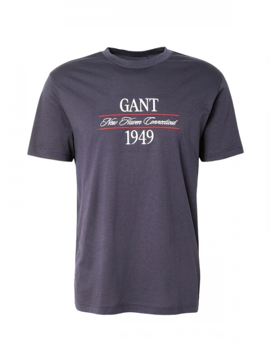 Foto van product GANT Shirt navy / robijnrood / wit
