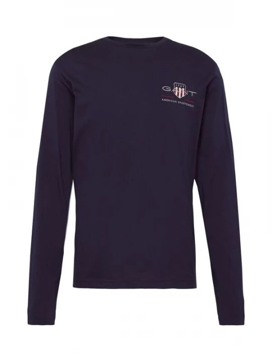 Foto van product GANT Shirt navy / zilvergrijs / rood / wit