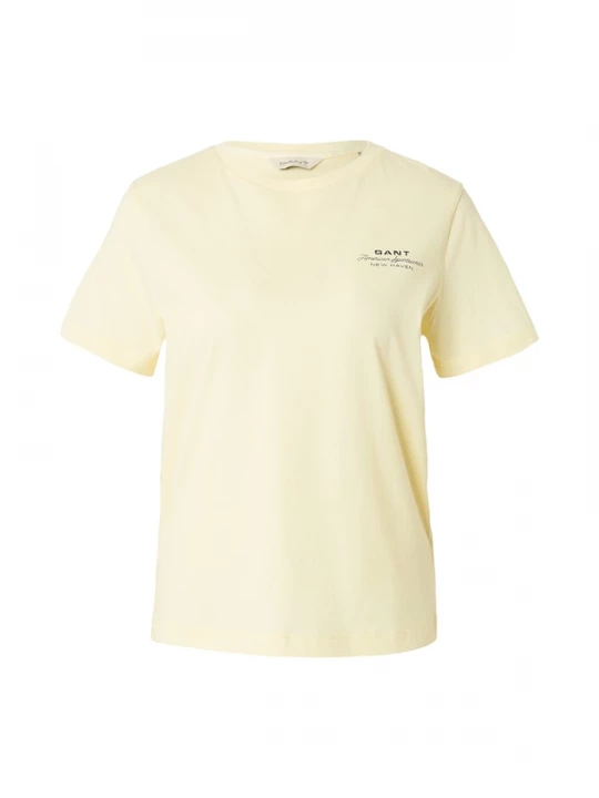 Foto van product GANT Shirt pasteelgeel / zwart