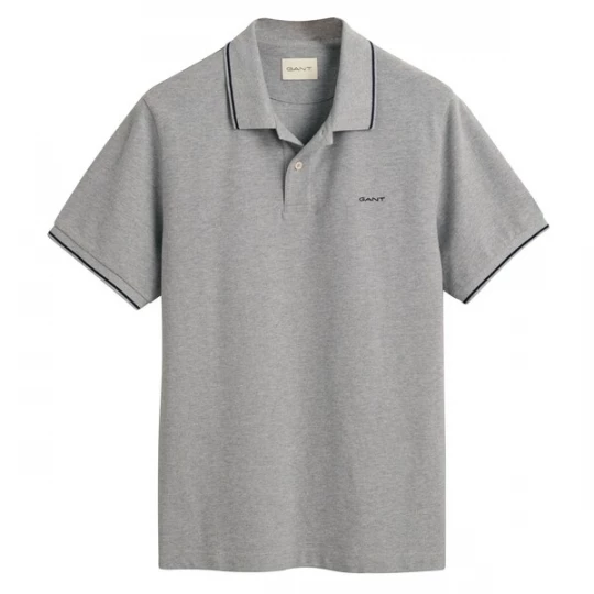 Foto van product GANT Shirt 'Rugger' grijs gemêleerd / zwart