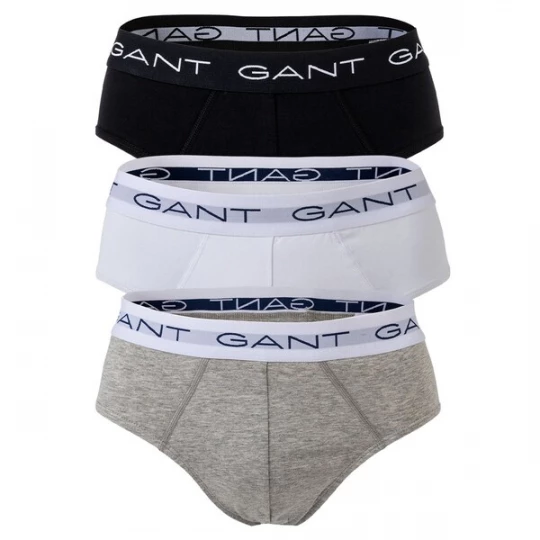 Foto van product GANT Slip grijs gemêleerd / zwart / wit