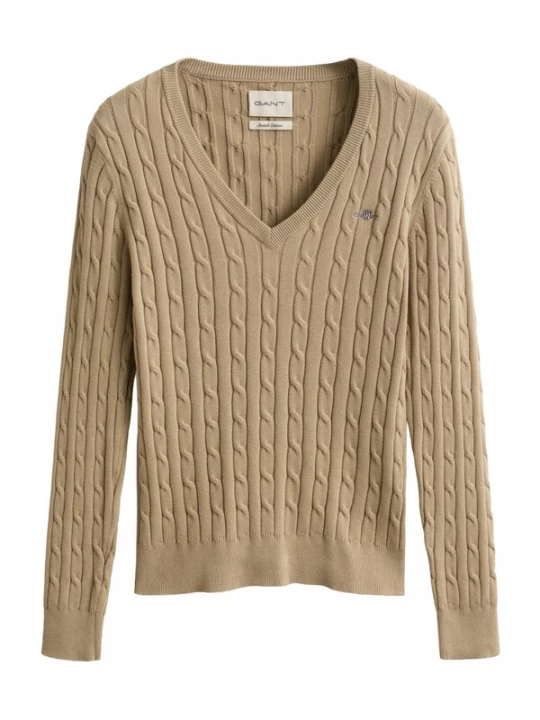 Foto van product GANT Trui donkerbeige